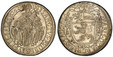 1085327 AUSTRIAN STATES. Salzburg. Paris von Lodron. (Archbishop, 1619-1653). 1623 AR Thaler. PCGS MS62.  27.84gm. Ornate oval shield below a cross and a cardinal's hat / Saint Ruppert sitting 3/4 left with crozier and saltbox. . KM 61; Dav.-3497;...