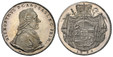 1087263 AUSTRIAN STATES. Salzburg. Hieronymus von Colloredo. (Prince-Archbishop of Salzburg, 1772-1803). 1792 M AR Thaler. NGC MS64PL (Prooflike).  HIERONVMVS .... Bust right / Cardinal's hat above mantled shield, crown above, date below. KM 465; ...