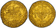 1084974 BELGIUM. Brabant. Philippe le Bon. (Count, 1419-1467). (1434-1454) ND AV Cavalier d'Or (Gouden Rijder). PCGS MS63.  3.63gm. Ph'S: DEI': GRA: DVX: BVRG: BRA - B:Z: LIMBVRG// xBRAB'x. Knight in full armor and brandishing sword, right on gall...