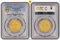 1084974 BELGIUM. Brabant. Philippe le Bon. (Count, 1419-1467). (1434-1454) ND AV Cavalier d'Or (Gouden Rijder). PCGS MS63.  3.63gm. Ph'S: DEI': GRA: DVX: BVRG: BRA - B:Z: LIMBVRG// xBRAB'x. Knight in full armor and brandishing sword, right on gall...
