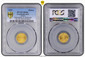 1085351 CZECHOSLOVAKIA. Republic. (1918-1939). -1929 AV Ducat. PCGS MS66.  By O. Spaniel. Kremnitz. [987] (K). Edge: Milled. 4.00gm. Full-length standing figure facing left, heraldic shield to left / Rider and horse advancing, left, one hoof riase...