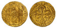 1084807 FRANCE. Philip VI le Fortuné. (King, 1328-1350). (1328-50) AV Royal d'Or. NGC MS61.  26.5mm. 4.23gm. º Ph'S º RЄX º º FRA' º COR' º. Philippe standing facing under gothic dais, holding scepter / + XP'C º VInCIT º XP'C º RЄGИAT º XP'C º IMP...