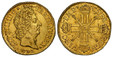 1086087 FRANCE. Louis XIV. 1703-A AV 2 Louis d'Or. NGC AU58.  Paris. LVD · XIIII · D · G  FR · ET · NAV · REX. Laureate head right / CHRS REGN VINC IMP. Crowned back to back L's with sceptre and hand of Justice crossed at center behind circle. KM ...