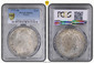 1085962 FRANCE. Louis XVI. 1777-M (p) AR Ecu. PCGS MS63.  By Pierre-Benjamin Duvivier. Toulouse. 41.1mm. 29.42gm. LUD · XVI · D · G · FR · ET NAV REX. Ornamental stitching on uniform / SIT NOMEN DOMINI A BENEDICTUM. Crowned arms of France within b...