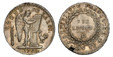 1086073 FRANCE. 1793//L'An II-D AR 6 Livres. NGC MS63.  Lyon. Edge: LIBERTE **ÉGALITÉ. **. Standing Genius inscribing the Constitution on a tablet on top of an altar; fasces to left and rooster to right, date below / Denomination within wreath. KM...