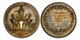 1085399 FRANCE. Napoleon I. 1804 AR Medal. PCGS SP64.  By J. Merlen. 43.8mm. 34.37gm. Four soldiers support and carry the crowned ruler on a shield / Multi-line inscription within a laurel wreath. Bramsen 333; Julius 1273.

Commemorating the coron...