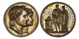 1085405 FRANCE. Napoleon I. 1810 AR Medal. PCGS SP63.  By B. Andrieu & J. Jouannin. 40.4mm. 35.00gm. Conjoined laureate and diadem busts, right / Bride and groom standing beside a burning altar holding hands. Bramsen 952; Zeitz 110; Julius 2263.

...