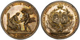 1085695 FRANCE. Napoleon I. 1811 AR Medal. PCGS MS63.  By Stuckhart. 49.5mm. 33.75gm. NAPOLEON I GALL IMP ITAL REX ET M LVDOVICA ARCHI AVST. Facing busts of Napoleon I and Marie Louise within medallions; between them, a burning torch; all within t...