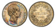 1086663 GERMAN STATES. Bavaria. Ludwig II. (King, 1864-1886). 1864 AR Gulden. PCGS MS66.  By Carl Friedrich Voigt. Munich. 10.57gm. Head with part in hair right / Denomination and date within wreath. KM 867; AKS 177; Jaeger 100; Witt.-3011 Anm; St...