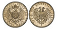 1085084 GERMAN STATES. Lubeck. 1901-A AR 2 Mark. PCGS MS66.  Berlin. Edge: Reeded. Double imperial eagle with divided shield on breast / Crowned imperial eagle, shield on breast. KM 210; Jaeger 80.

Please use this link to verify the PCGS certific...