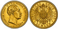 1087104 GERMAN STATES. Mecklenburg-Schwerin. Friedrich Franz III. 1890-A AV 10 Mark. PCGS MS65.  Berlin. Head right / Crowned imperial eagle. KM 325; Jaeger 232.

Please use this link to verify the PCGS certification number <a href="http://www.pcg...