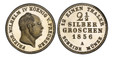 1086167 GERMAN STATES. Prussia. Friedrich Wilhelm IV. 1856-A AR 2-1/2 Silber Groschen. PCGS PR66DCAM (Deep Cameo).  Berlin. 21mm. 3.17gm. FRIEDR. WILHELM IV KOENIG V. PREUSSEN. Head right / 12 EINEN THALER above SCHEIDE MUNZE below. 2 1/2 / SILBER...