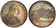 1087703 GERMAN STATES. Regensburg. 1756 ICB AR Thaler. PCGS MS61.  FRANCISCUS D: G: ROM: IMP: SEMP: AVG ·. Armored laureate bust right / MONETA REIP · RATISPON, X·ST·EINE F·C·M·/date/I·C·B·. City view. KM 372; Dav.-2618.

Please use this link to v...