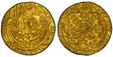 1086447 GREAT BRITAIN. England. Edward IV. (King, 1461-1470 & 1471-1483). (1469-70)-(Long cross fitchee) AR Ryal (Rose Noble). PCGS AU58.  Tower (London)mint. 7.63gm. King standing facing in ship holding sword and shield, rose on ship's side, bann...