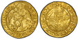 1085662 GREAT BRITAIN. England. Henry VIII. (King, 1509-47). (c.1513-26) ND-(Crowned portcullis with chains/portcullis) AV Angel. PCGS MS62.  London. 5.14gm. HENRIC?. VIII?. GRA'. REX. AGL'. Z. FR'. St. Michael spears a dragon / PER. CRVCE'. TVA'....