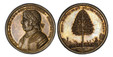 1086158 GREAT BRITAIN. Oliver Cromwell. (Lord Protector of the Commonwealth of England, Scotland, and Ireland, 1653-1658). 1658 AR Medal. PCGS MS62.  48mm. 45.01gm. OLIVAR • D • G • RP • ANG • SCO • HIBERNIAE • PROTEECTOR. Laureate and armored bus...