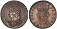 1087357 GREAT BRITAIN. England. Oliver Cromwell. (Lord Protector of the Commonwealth of England, Scotland, and Ireland, 1653-1658). 1658/7 AR Crown. PCGS AU55.  By Thomas Simon (dies). Blondeau's mint, Drury House, London. 38.61mm. OLIVAR · D · G ...