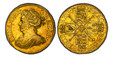1085413 GREAT BRITAIN. Anne. (Queen, 1702-1714). 1713/1 AV Half-Guinea. PCGS AU58.  4.13gm. ANNA · DEI · - GRATIA ·. Third draped bust, left / MAG - BRI · FR - ET · HIB - REG ·. English and Scottish shields halved. KM 527; SCBC-3575; ESG-493; Fr.-...