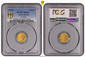 1086851 GREAT BRITAIN. George I. (King, 1714-1727). 1718 AV Quarter-Guinea. PCGS MS63.  GEORGIVS  · D · G · M · BR · FR · ET · HIB · REX · F · D ·. Laureate head right / Crowned shields in cruciform, scepters at angles. KM 555; SCBC-3638.

Please ...