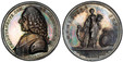 1087178 GREAT BRITAIN. Ireland. Philip Dorner Stanhope. (4th Earl of Chesterfield, 1694-1773). 1773 AR Medal. PCGS MS63.  By John Kirk after I. Gosset. 37mm. Bust, left; signed below truncation / Allegorical figure of Hibernia, holding cornucopia ...