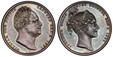 1087367 GREAT BRITAIN. William IV. 1831 AR Medal. PCGS SP63.  By W. Wyon. 33mm. Bust of William IV right / Diademed bust of Adelaide right. Eimer 1251; BHM-1475; W 25.

Coronation Medal.

Please use this link to verify the PCGS certification numbe...