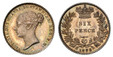 1081171 GREAT BRITAIN. Victoria. (Queen, 1837-1901). 1853 AR Sixpence. NGC PR64.  London. Edge: Reeded. Head left / Without die number. KM 733.1. Proof; SCBC-3908.

Please use this link to verify the NGC certification number <a href="https://www.n...