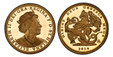 1086788 GREAT BRITAIN. St. Helena. Elizabeth II. (Queen, 1952-2022). 2019-EIC AV 5-Piece Set (Five Sovereign, Double Sovereign, Hal- Sovereign, and Quarter-Sovereign). PCGS PR69-PR68DCAM (Deep Cameo).  East India Company, London. Edge: Milled. ELI...