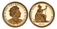 1086788 GREAT BRITAIN. St. Helena. Elizabeth II. (Queen, 1952-2022). 2019-EIC AV 5-Piece Set (Five Sovereign, Double Sovereign, Hal- Sovereign, and Quarter-Sovereign). PCGS PR69-PR68DCAM (Deep Cameo).  East India Company, London. Edge: Milled. ELI...