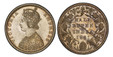 1086159 INDIA-BRITISH. Victoria. (Queen, 1837-1901). 1881-(b) AR 1/2 Rupee. PCGS MS63.  Bombay. VICTORIA EMPRESS. Crowned bust left / Value and date within wreath. KM 491; S & W 6.182.

Please use this link to verify the PCGS certification number ...