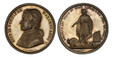1085825 ITALIAN STATES. Papal States. Pius IX. (Pontiff, 1846-1878). 1850-V AR Medal. PCGS MS63.  By Giuseppe Girometti. 43mm. 35.07gm. PIVS IX PONTIFEX MAXIMVS ANNO V. Bust, left; signed below truncation / DIRVPTVS EST DRACO ET DIXIT DANIEL ECCE ...