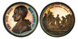 1085832 ITALIAN STATES. Papal States. Leo XIII. (Pontiff, 1878-1903). 1881 AR Medal. PCGS SP64.  By F. Bianchi. 43.77mm. 35.68gm. LEO XIII PONT MAX ANNO VI. Bust, left; signature below truncation / PVBLICA IN CYRLLVM ET METHODIVM RELIGIONE AVCTA S...