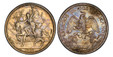 1084887 MEXICO. 1907 AR Pattern 50 Centavos. PCGS SP62.  By Charles Pillet. Paris. ESTADOS UNIDOS MEXICANOS// UN - PESO. Facing eagle, snake in beak; denomination divided below / Horse and rider to left, Liberty facing right holding a branch in he...