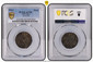 1082723 NETHERLANDS EAST INDIES. Java. 1813 Tin Duit. PCGS AU58.  Batavia. VEIC bale-mark / JAVA. Inscription below value. KM 244; Scholten 613.

Please use this link to verify the PCGS certification number <a href="http://www.pcgs.com/cert/505928...