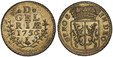 1085775 NETHERLANDS. Gelderland. 1756 (Crane) AR Duit. PCGS SP62.  3.75gm. Crowned arms of Gelderland / *D* GEL RIÆ. Inscription, date in sprigs,. KM 88a; PW 1015.2; CNM 2.17.193.

Please use this link to verify the PCGS certification number <a hr...
