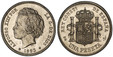 1086163 SPAIN. Alfonso XIII. 1893 (93)-(6-point star) PG-L AR Peseta. PCGS MS63.  Madrid. ALFONSO XIII POR... Child's head left / REY CONST... Crowned arms, pillars, value below. KM 702; C.-C.15995.

Third Decimal Coinage.

Please use this link to...