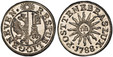 1085569 SWISS CANTONS. Geneva. 1788 Billon 6 Deniers, 2 Quarts. PCGS MS67.  GENEVEN · RESPUBLIC ·. Arms within circle, sun above / · POSTTENEBRASLUX ·. IHS in center of sun. KM 79; D.T. 1026m; HMZ 2-351x.

Please use this link to verify the PCGS c...
