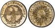 1085457 SWISS CANTONS. Geneva. 1794-(five petal rosette) W AR 15 Sols. PCGS MS64.  Dies by Wielandy. Edge: Diagonally milled. 2.99gm. POST TENEBRAS LUX. Displayed eagle within wreath, date below / EGALITE LIBERTE INDEPENDANCE. Value in center of r...