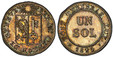 1085459 SWISS CANTONS. Geneva. 1825 AR Pattern Sol. PCGS SP65.  1.16gm. Arms on square shield / Value within circle. KM 120a; Richter (Proben) 1-446 (This coins); D.T. 274a, Anm; HMZ 2-359c, Anm.

Presentation strike in fine silver (listed as a pa...