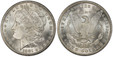 1085077 UNITED STATES OF AMERICA. 1881-CC AR Dollar. PCGS MS66  CAC.  U.S. Mint, Carson City. Edge: Reeded. E.PLURIBUS.UNUM. Laureate head left, date below flanked by stars / UNITED STATES OF AMERICA. Eagle within 1/2 wreath. KM 110.
Housed in an ...