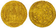1087988 BELGIUM. Flanders Bruges. Louis II de Mâle. (Count, 1346-1384). (1346-84) AV Flandres d'Or  or Franc à Pied. NGC MS63.  Ghent or Mechelen. 4.15gm. Count standing before Gothic throne, a sword in his right hand and a shield with a lion supp...