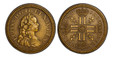 1087520 FRANCE. Louis XV. (Third Republic, 1871-1940). 1720 (c.1880) AE 1/3 Ecu, Essai de Fabrication. PCGS SP64.  24.5mm. 7.53gm. LUD. XV. D. G. FR. ET. NAV. REX. Laureate, draped and cuirassed bust Louis XV right, 1720 below / CHRS. - REGN. - VI...