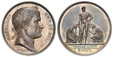 1085401 FRANCE. Napoleon I. 1806 AR Medal. NGC MS62.  By J. Droz & A. Galle. 40.4mm. 40.06gm. NAPOLEON EMP. ET. ROI. Laureate head right / The emperor as Hercules nude but draped with a lion's skin stands with a club between city goddesses kneelin...