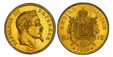 1087512 FRANCE. Napoleon III. (Emperor, 1842-1870). 1866-BB AV 100 Francs. PCGS MS64.  By Jean-Jacques Barre. Strasbourg. Edge: DIEU PROTEGE LA FRANCE. 35mm. 32.24gm. NAPOLEON III EMPEREUR. Laureate head right / EMPIRE FRANCAIS. Crowned and mantle...