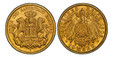 1087102 GERMAN STATES. Hamburg. 1906-J AV 10 Mark. PCGS MS67.  Hamburg. FREIE UND HANSESTADT HAMBURG. Helmeted arms with lion supporters / DEUTSCHES REICH. Crowned imperial eagle, type II. KM 608; Jaeger 211.

Please use this link to verify the PC...