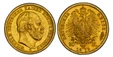 1087105 GERMAN STATES. Prussia. Wilhelm I. 1873-C AV 20 Mark. PCGS MS65.  Frankfurt am Main. Edge: Gott Mit Uns. WILHELM DEUTSCHER KAISER KONIG V. PREUSSEN. Head right / DEUTSCHES REICH. Crowned imperial eagle. KM 501; Jaeger 243C; Fr.-3815.

Plea...
