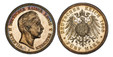 1087095 GERMAN STATES. Prussia. Wilhelm II. (Kaiser, 1888-1918). 1900-A AR 5 Mark. PCGS PR65 Cameo.  Berlin. Edge: GOTT MIT UNS. WILHELM II DEUTSCHER KAISER KONIG V. PREUSSEN. Head right / DEUTSCHES REICH date, FUNF MARK below. Crowned imperial ea...