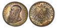 1087098 GERMAN STATES. Saxe-Meiningen. Bernhard III. 1915 AR 3 Mark. PCGS MS66.  Edge: GOTT MIT UNS. Head left, long beard / Crowned imperial eagle with shield on breast. KM 207; Jaeger 155.

Death of Georg II.

Please use this link to verify the ...