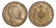 1087122 GERMAN STATES. Wurttemberg. Wilhelm II. 1908-F AR 5 Mark. PCGS MS65.  Freudenstadt. WILHELM II KOENIG VON WUERTTEMBERG. Head right / DEUTSCHES REICH date, FUNF MARK below. Crowned imperial eagle with shield on breast. KM 632; Jaeger 176.

...