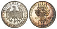 1085098 GERMANY, WEIMAR REPUBLIC. 1929-E AR 5 Reichsmark. NGC PR66 Cameo.  Muldenhutten. Eagle / Central figure holding shields on poles divides date, five crosses above. KM 66; Jaeger 339.

Struck to commemorate the 1000th Anniversary of Meissen....