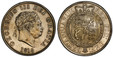 1087363 GREAT BRITAIN. George III. (King, 1760-1820). 1818 AR Halfcrown. PCGS MS63.  GEORGIUS III DEI GRATIA. Small laureate head right / BRITANNIARUM REX FID: DEF:. Crowned arms within order chain. KM 672; SCBC-3789.

Please use this link to veri...